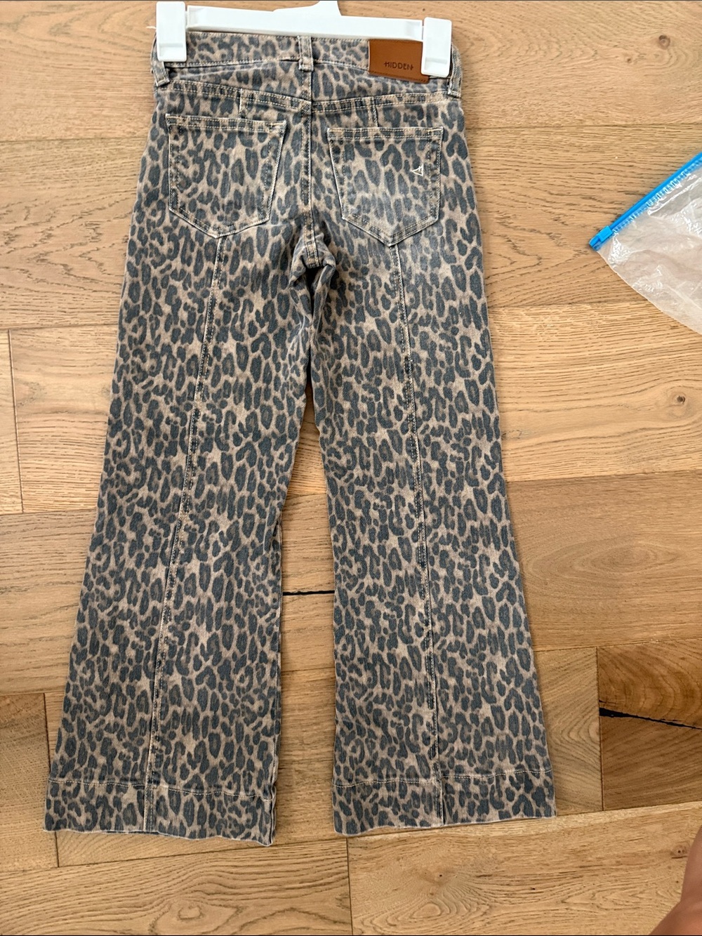 Hidden Jeans Brown Leopard Wide-Leg Jeans - Picture 4 of 5